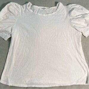 Project Social T White Puff Sleeve Tee